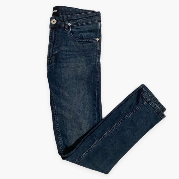 Hudson | Girls Stretch Skinny Jeans Dark Wash Ankle Size 16 - Picture 4 of 7